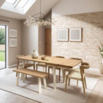 Grain and Frame Light Oak Extendable Farmhouse 6 8 Seater with Chairs 4x3 2k