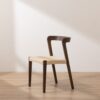 Grain and Frame - Dark Scandinavian Solid Oak Dining Chair - 1