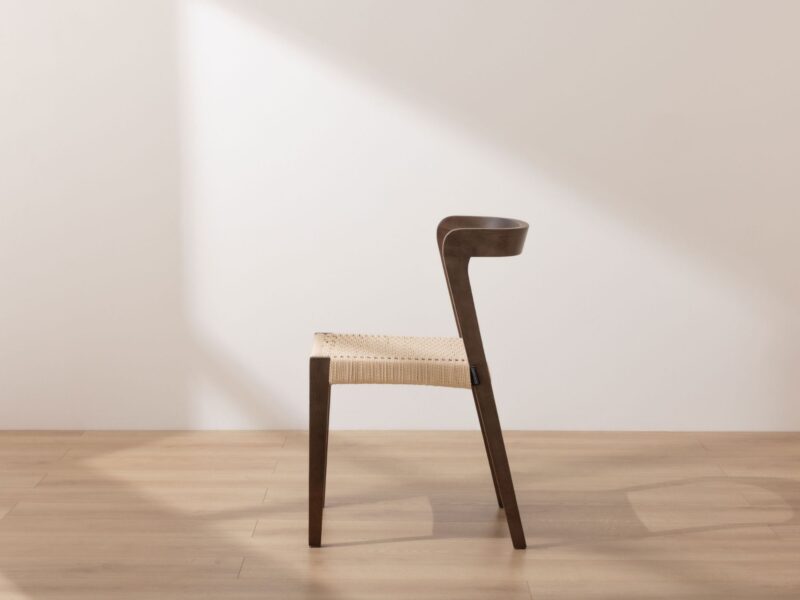 Grain and Frame - Dark Scandinavian Solid Oak Dining Chair - 2