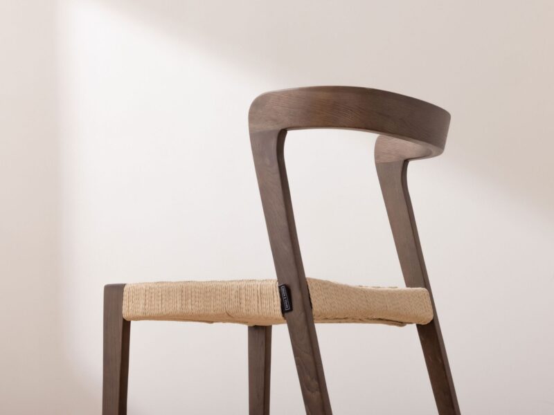 Grain and Frame - Dark Scandinavian Solid Oak Dining Chair - 6