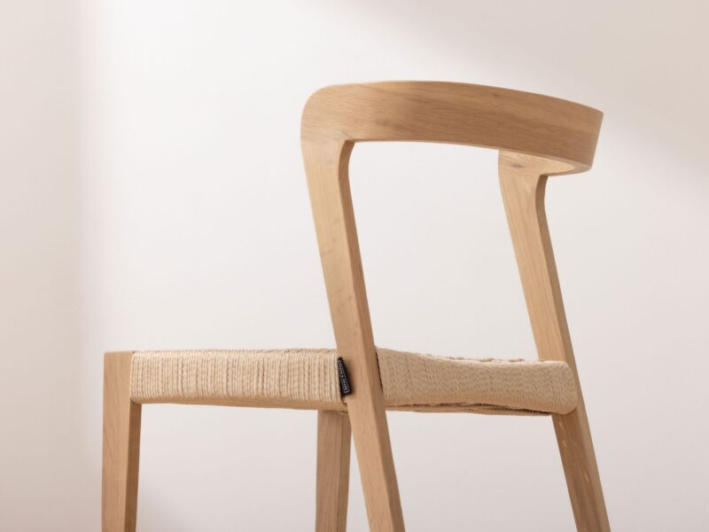 Grain and Frame - Light Scandinavian Solid Oak Dining Chair - 51