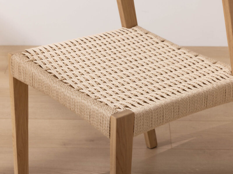 Grain and Frame - Light Scandinavian Solid Oak Dining Chair - 52