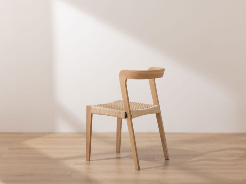 Grain and Frame - Light Scandinavian Solid Oak Dining Chair - 54