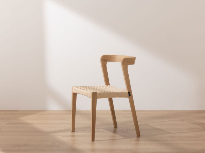 Grain and Frame - Light Scandinavian Solid Oak Dining Chair - 56