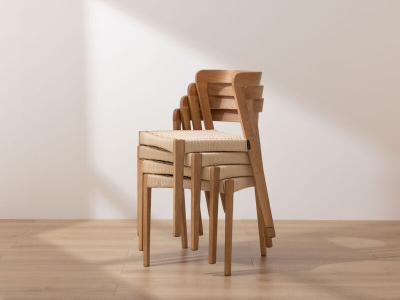Grain and Frame - Natural Scandinavian Solid Oak Dining Chair - 3