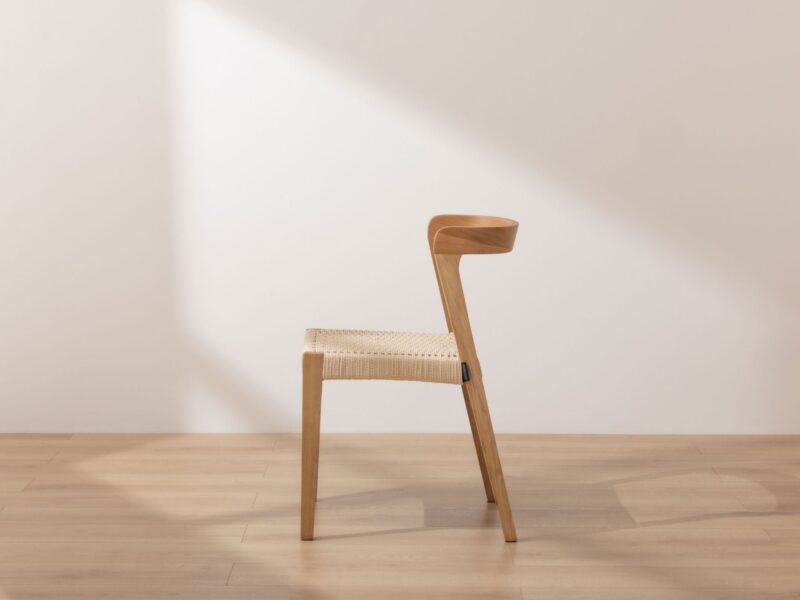 Grain and Frame - Natural Scandinavian Solid Oak Dining Chair - 5