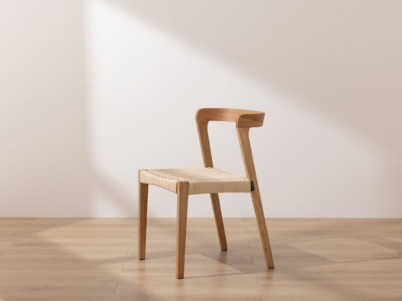 Grain and Frame - Natural Scandinavian Solid Oak Dining Chair - 6