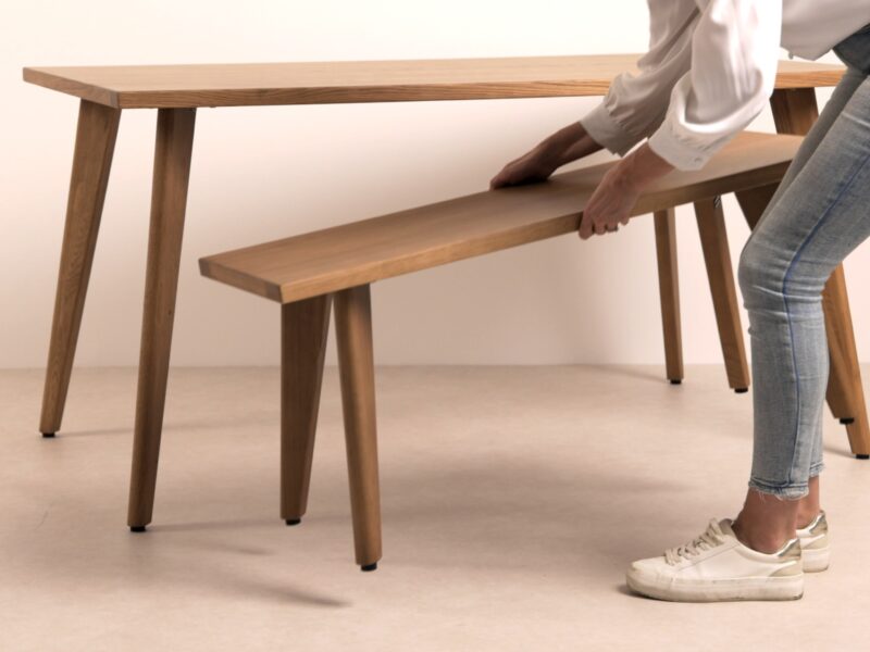 Grain and Frame - Assembly Instruction - Solid Oak Scandinavian Dining Bench