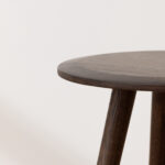 Grain and Frame Dark Solid Oak Scandinavian Dining Stool 2