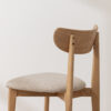 Grain and Frame - Light Solid Oak Scandinavian Dining Chair with Oatmeal Linen 4