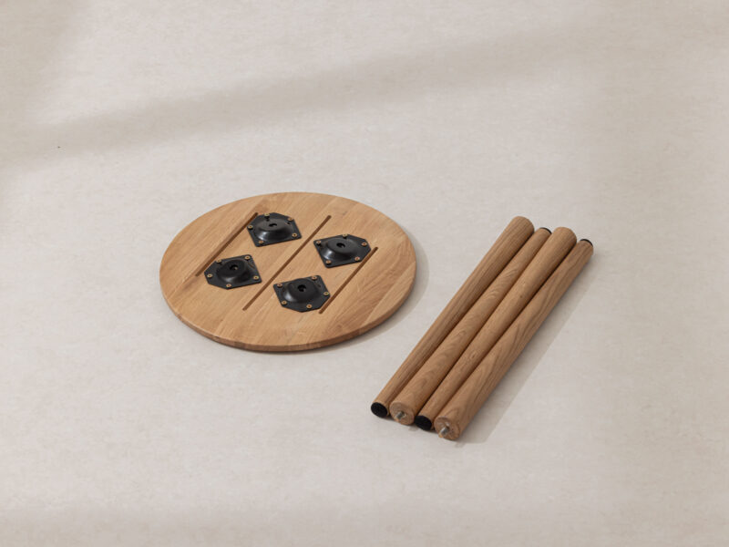 Grain and Frame - Light Solid Oak Scandinavian Dining Stool 1