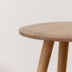 Grain and Frame Light Solid Oak Scandinavian Dining Stool 3
