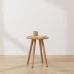 Grain and Frame Light Solid Oak Scandinavian Dining Stool 5