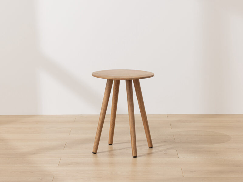 Natural Solid Oak Scandinavian Dining Stool