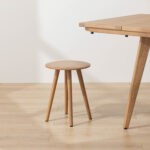 Grain and Frame Natural Solid Oak Scandinavian Dining Stool 6.jpg