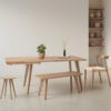 Grain and Frame - Extendable Light Solid Oak Scandinavian Dining Set 01 - Lifestyle 1
