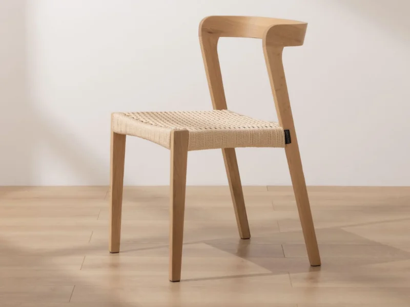 Light Solid Oak Scandinavian Dining Chair