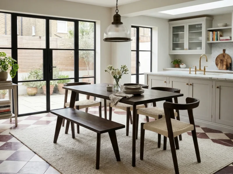 Grain and Frame - Dark Scandinavian Solid Oak Dining Chair - Cropped