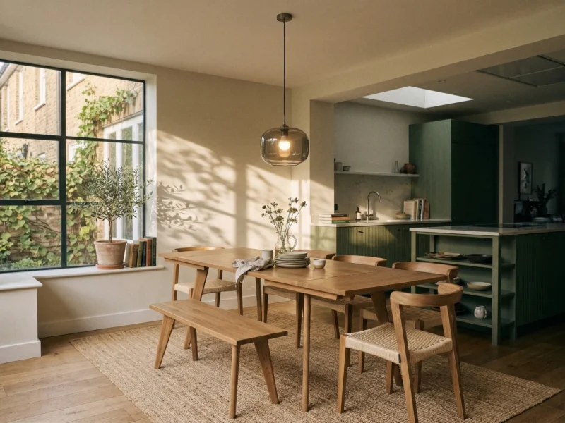 Grain and Frame - Natural Solid Oak Scandinavian Dining Table 3