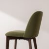 Grain and Frame   Dark Solid Oak Bar Stool 03 with Green Velvet 4