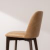 Grain and Frame   Dark Solid Oak Bar Stool 03 with Light Vegan Leather 4