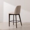 Grain and Frame   Dark Solid Oak Bar Stool 03 with Oatmeal Linen 3