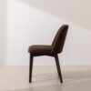 Grain and Frame   Dark Solid Oak Dining Chair 03 with Chocolate Velvet 2