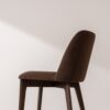 Grain and Frame   Dark Solid Oak Dining Chair 03 with Chocolate Velvet 4