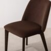 Grain and Frame   Dark Solid Oak Dining Chair 03 with Chocolate Velvet 5