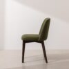Grain and Frame   Dark Solid Oak Dining Chair 03 with Green Velvet 2