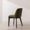 Grain and Frame   Dark Solid Oak Dining Chair 03 with Green Velvet 3