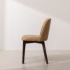 Grain and Frame   Dark Solid Oak Dining Chair 03 with Light Vegan Leather 2
