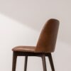 Grain and Frame   Dark Solid Oak Dining Chair 03 with Tan Vegan Leather 4