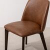 Grain and Frame   Dark Solid Oak Dining Chair 03 with Tan Vegan Leather 5