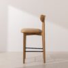 Grain and Frame   Light Solid Oak Bar Stool 02 with Light Vegan Leather 2