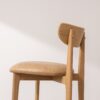 Grain and Frame   Light Solid Oak Bar Stool 02 with Light Vegan Leather 4