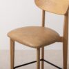 Grain and Frame   Light Solid Oak Bar Stool 02 with Light Vegan Leather 5