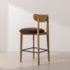 Grain and Frame   Light Solid Oak Bar Stool 02 with Oatmeal Linen 3