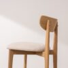 Grain and Frame   Light Solid Oak Bar Stool 02 with Oatmeal Linen 4