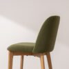 Grain and Frame   Light Solid Oak Bar Stool 03 with Green Velvet 4