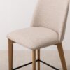 Grain and Frame   Light Solid Oak Bar Stool 03 with Oatmeal Linen 5