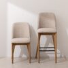 Grain and Frame - Light Solid Oak Dining Chair 03 and Bar Stool 03 with Oatmeal Linen