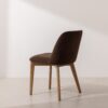 Grain and Frame   Light Solid Oak Dining Chair 03 with Chocolate Velvet 3
