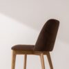 Grain and Frame   Light Solid Oak Dining Chair 03 with Chocolate Velvet 4