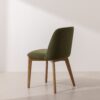 Grain and Frame   Light Solid Oak Dining Chair 03 with Green Velvet 3