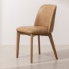 Grain and Frame   Light Solid Oak Dining Chair 03 with Light Vegan Leather 1