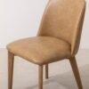 Grain and Frame   Light Solid Oak Dining Chair 03 with Light Vegan Leather 5