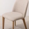 Grain and Frame   Light Solid Oak Dining Chair 03 with Oatmeal Linen 5