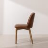 Grain and Frame   Light Solid Oak Dining Chair 03 with Tan Vegan Leather 2