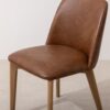 Grain and Frame   Light Solid Oak Dining Chair 03 with Tan Vegan Leather 5